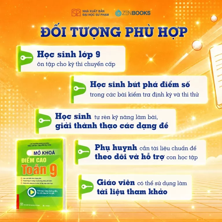 MỞ KHÓA ĐIỂM CAO TOÁN LỚP 9